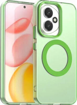 Immagine prodotto di Custodia magnetica per Honor 400, sottile custodia traslucida opaca antiurto Verde