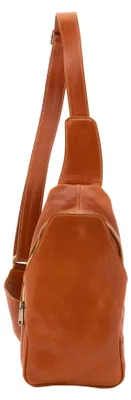 Produktbild von Herrenumhängetasche echtes Leder mit Reißverschluss verstellbarer Schultergurt Green UNICA 33x17x7 cm 5570-Verde