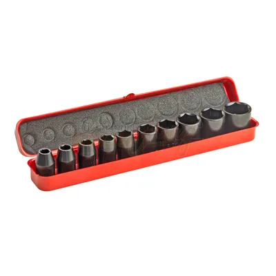 Image de Clé à douille/écrou pour clé à chocs 1/2", jeu de 10 pièces
