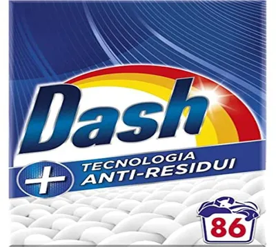Produktbild von Dash Waschpulver für 86 Waschgänge mit Anti-Verschmutzungstechnologie