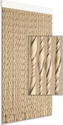 Obrázek produktu pro Závěs do dveří Ambra hnědý/béžový 90x210 cm