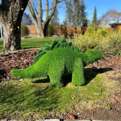 Immagine prodotto di AniPlants, figura in erba, "Dinosauro", Stegosauro, grande, decorazione da giardino, 50 cm
