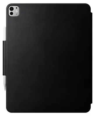 Image de Nomad cuir folio coque iPad Pro 13" (M4-M5) – Fonction de réveil/mise en veille intelligents – Se fixe magnétiquement – Cuir pleine fleur durable - Noir