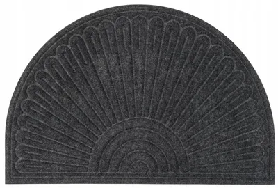 Produktbild von Multyhome Fußmatte Halbrund Dunkelgrau 60x90 cm