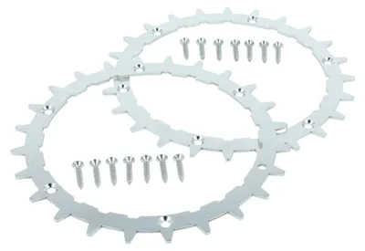 Produktbild von vhbw 2x Spikes kompatibel mit Bosch Indego 350, 400, M700, 2021, M+ 700, XS 300, S+ 500, S 500 Mähroboter - Edelstahl, 24 Zähne