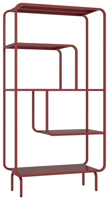 Produktbild von Metall-Design-Konsole in Karminrot CAPUCINE