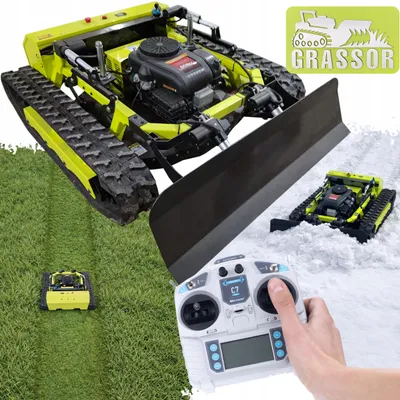 Produktbild von Robot-Rasenmäher MultiForce 800GT-G23P Climb – Hybridantrieb 23HP Loncin 608cc | 800 mm Schnittbreite | 2×1000W Antrieb | 70° Steigung | Elektrische Schnitthöhenverstellung 1–20 cm | Schneeräumschild Set | Fernbedienung 500 m Reichweite