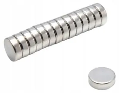 Produktbild von Neodym-Zylindermagnet MW 12,7x4 N38 10 Stück