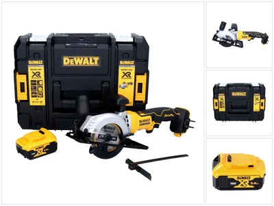 Produktbild von DeWalt DCS 571 Akku Handkreissäge 18 V 115 mm Brushless + 1x Akku 5,0 Ah + TSTAK - ohne Ladegerät