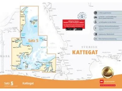 Zdjęcie produktu dla Zestaw map żeglarskich nr 5: Kattegat (wydanie 2026)