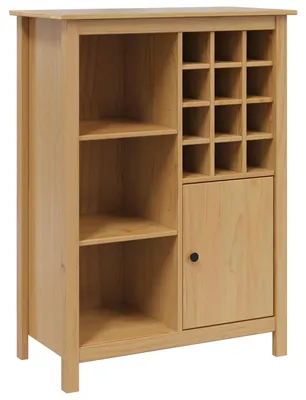 Produktbild von vidaXL Weinschrank HILL Honigbraun 79,5 x 40 x 107,5 cm
