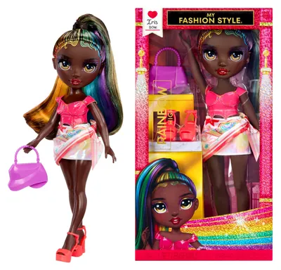 Produktbild von Rainbow High My Fashion Style Fashion Doll - Iris Bow (Rainbow), Modepuppe, Weiblich, 4 Jahr(e), Junge/Mädchen, 280 mm, Mehrfarbig