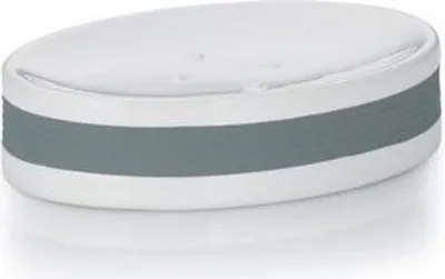 Produktbild von Kela Seifenschale Laletta Keramik weiß/grau 12,5x8,5x3cm, 22435