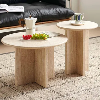 Produktbild von Milton & Oldbrook Couchtisch Bled Travertinlook