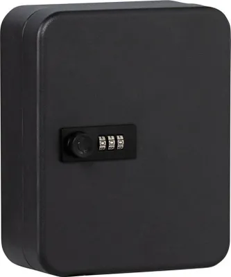 Produktbild von Abschließbare Schlüsselbox mit Zahlenschloss Schwarz 200X160X74Mm - KC 20 C Burg-Wächter - Schlüsselkästchen mit Code