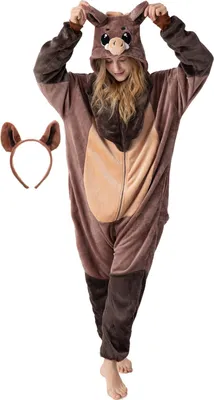 A person wearing a wild boar costume.