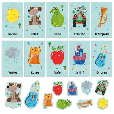 Immagine prodotto di Headu DE23264 Le mie prime carte illustrate Montessori