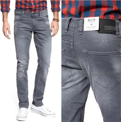 Produktbild von MUSTANG, Herren Jeanshosen, Slim fit, OREGON TAPERED, W38 L30, Grau, Jeans, baggyjeans, buggy