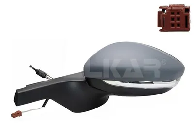 Produktbild von ALKAR 6137881 Außenspiegel Seitenspiegel Links für CITROËN C3 III (SX) Konvex Grundiert
