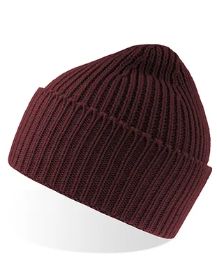 Produktbild von Atlantis OAKB | Oak Beanie Recyceltes Polyester - Farbe: Burgundy Melange - Größe: One Size