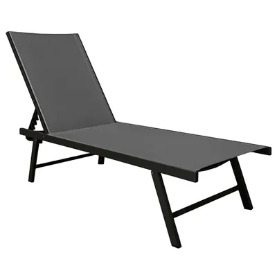 Produktbild von Sentosa Phifer® & Aluminium-Sonnenliege – Schwarzchrom