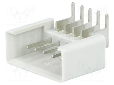 Productafbeelding van 3x mannelijke connector, pin: 5, met 90° hoek, 2,54 mm, P2305 - doorgaande connector, verzild