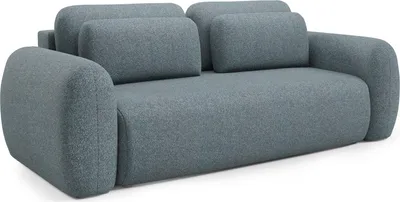 Immagine prodotto di Sessame - Divano Letto 3 Posti, 266x121 cm Grigio Scuro, Contenitore