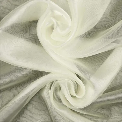 Produktbild von Chrystal Organza Stoff Zuschnitt ab 1 x 1,4 m hauchzart fein transparent Farbwahl