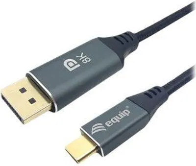 Produktbild von Equip Adapter USB-C -> DisplayPort 8K60Hz 3.00m sw