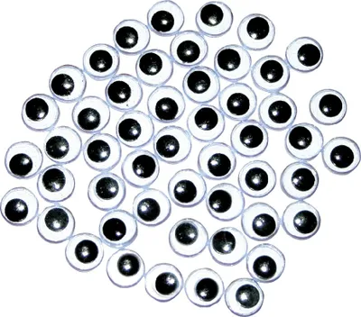 Produktbild von EDUPLAY 200-038 Wackelaugen 8mm, schwarz/weiß (50er Pack)