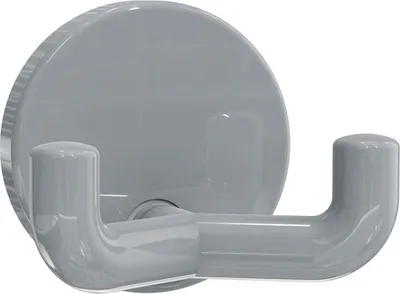 Produktbild von Hewi Doppelhaken 477.90.025 95 Polyamid Durchmesser 50mm felsgrau - 477.90.025 95