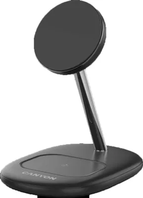 Productafbeelding van CANYON Draadloze oplader WCS-205, 15W, Qi2, 2-in-1, zwart