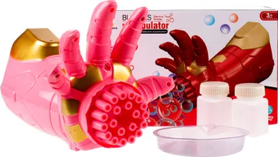 Produktbild von Seifenblasen Maschine | Seifenblasenpistole | Seifenblasen | Bubble Hand | ab 3 Jahre | Rosa