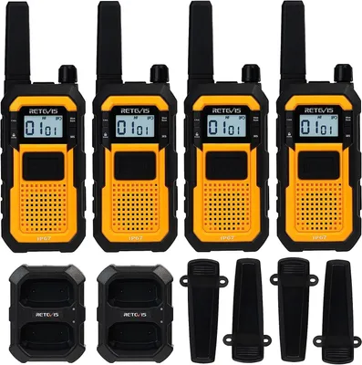 Obrázek produktu pro Vysílačky Retevis RB648 s vysokým výkonem, vodotěsné IP67, nárazuvzdorné, robustní vysílačky, duální PTT, VOX, dobíjecí vysílačky pro dodavatele