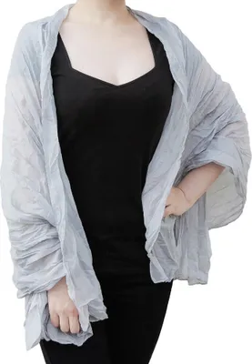 Produktbild von Oblique Unique Tuch Schal Chiffon Stola Fashion Outfit Damen Tücher - grau