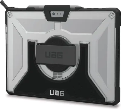 Obrázok produktu pre Urban Armor Gear UAG Robustné puzdro pre Surface Pro 7+/7/6/5/LTE/4 s pútkom na ruku a ramenným popruhom - Ice - Zadný kryt pre tablet - odolný - čierny, ľadový - pre Microsoft Surface Pro (Mid 2017)