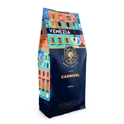 Zdjęcie produktu dla Kawa ziarnista Venezia Carnival włoska kawa mieszana 1kg