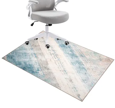 Zdjęcie produktu dla Elzusha - Mata ochronna podłogowa do twardych podłóg, 90x120 cm, prostokątna, antypoślizgowa