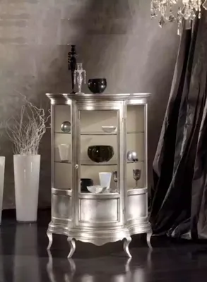Produktbild von Design Möbel Holz Klassischer Vitrine Schrank Regal Italienische Möbel