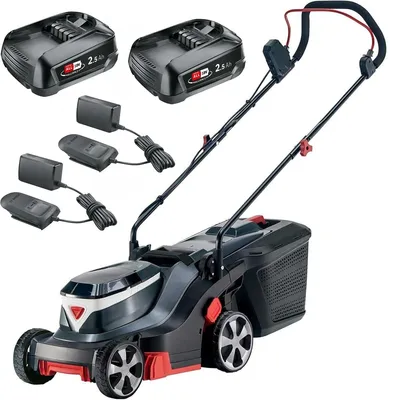 Produktbild von AL-KO Akku-Rasenmäher 3.22 Li Easy, 36V 32 cm, 2 x 18V Bosch Akku 2,5 Ah, 2 x Ladegerät