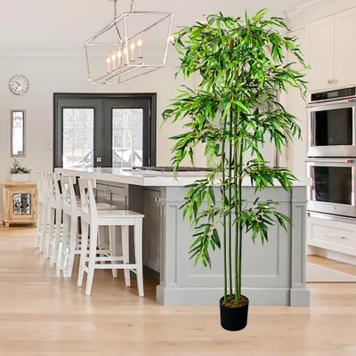 Produktbild von Decovego Künstlicher Bambus, Kunstpflanze, 180 cm, Künstliche Pflanze