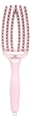 Imagen del producto de Cepillo para secar el cabello Olivia Garden Fingerbrush, color rosa pastel, tamaño medio