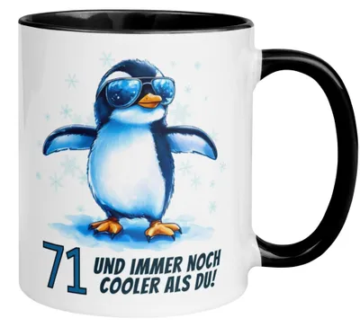 Produktbild von Tasse 71. Geburtstag Mann Frau – „71 und immer noch Cooler als du“ – Geschenk zum Geburtstag Männer Frauen