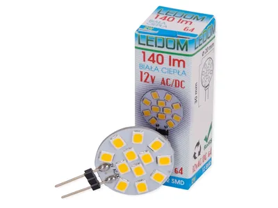 Produktbild von G4 2W 12V LED Lampe Warmweiß 3000K 140 Lumen Stiftsockellampe Leuchtmittel Energiesparlampe