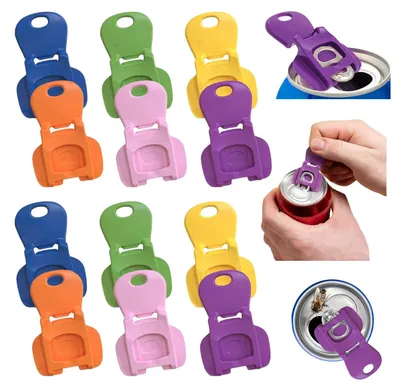 Immagine prodotto di Apribottiglie a lattina in plastica - Manuale - Colorato - 12 pezzi