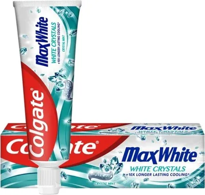 Image de 12x Colgate Max White Dentifrice 100ml Crème Brosse à dents Bactéries Soin frais