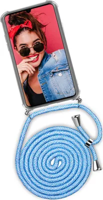 Produktbild von TWIST-Case + TWIST-Cord für Huawei Y5 (2019), Farbe:Chilly Jeans (Silber)