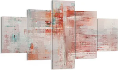 Produktbild von Bild auf Leinwand - Leinwandbild - 5 Teile - Verschwommen Abstraktion Modern - 125x70cm - Wand Bild - Wanddeko - Wandbilder - Leinwanddruck - Bilder - Wanddekoration - Leinwand bilder - EA125x70-4790