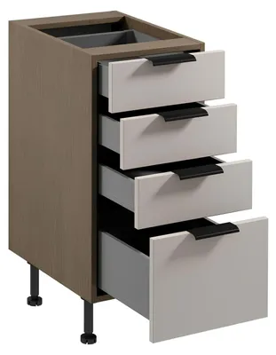 Produktbild von Küchenschrank Küchenunterschrank Schrank 4 Schubladen Küche Küchenmöbel