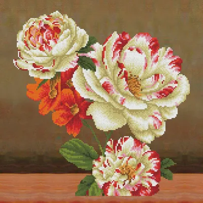Produktbild von Diamond Dotz Diamond Painting Blumen Camellia & Lilly Bouquet Set